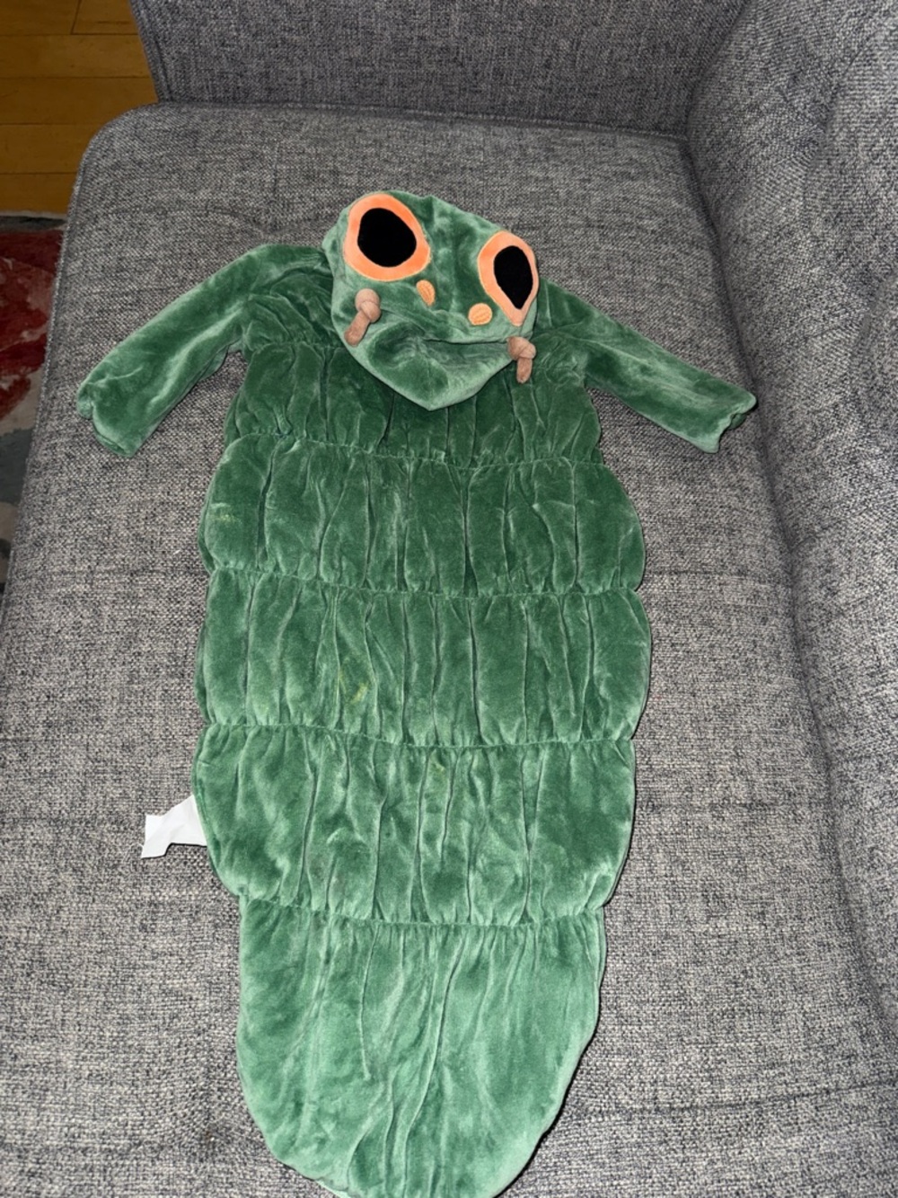 Pottery barn baby caterpillar bunting costume size 0-6 months - Picture 5 of 7